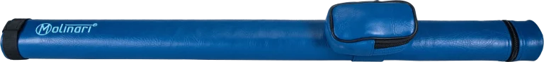 Molinari® retro cue tube in blue color, front view