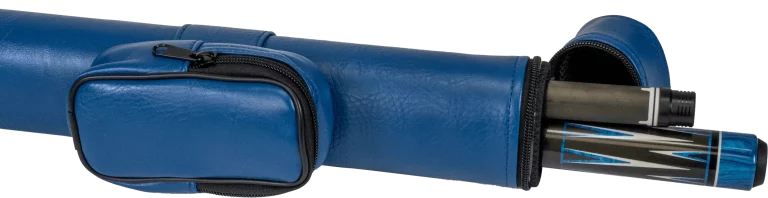 Molinari® retro cue tube in blue color, opened