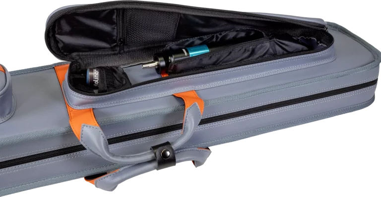 11-Molinari-retro-cue-bag-3B-6S-grey-orange-side-pocket