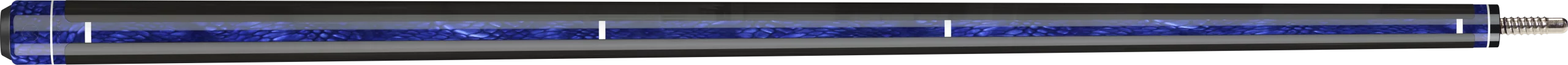 std 2024 - kuro - cmi-4 - blue snake - molinari billiards carbon cue - full
